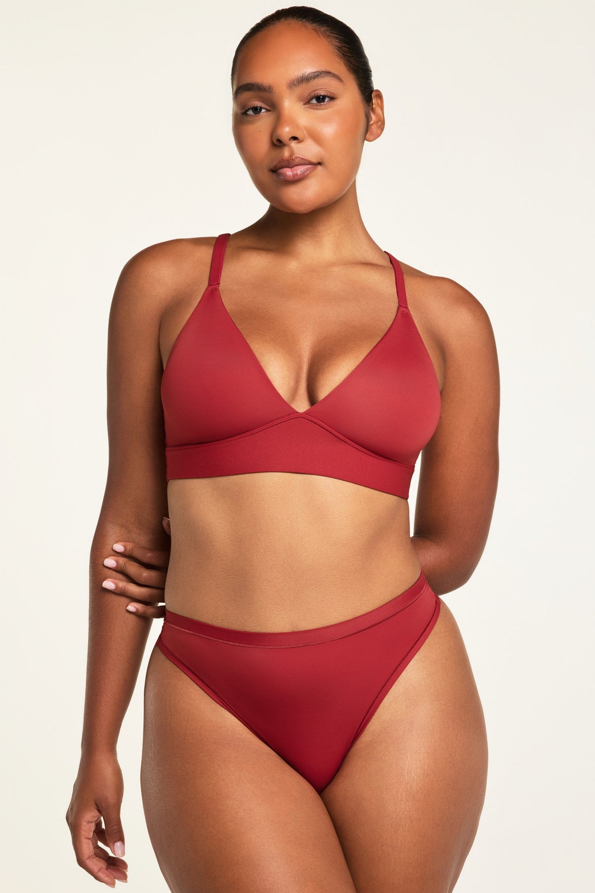 Bliss Triangle Bralette - Ruby