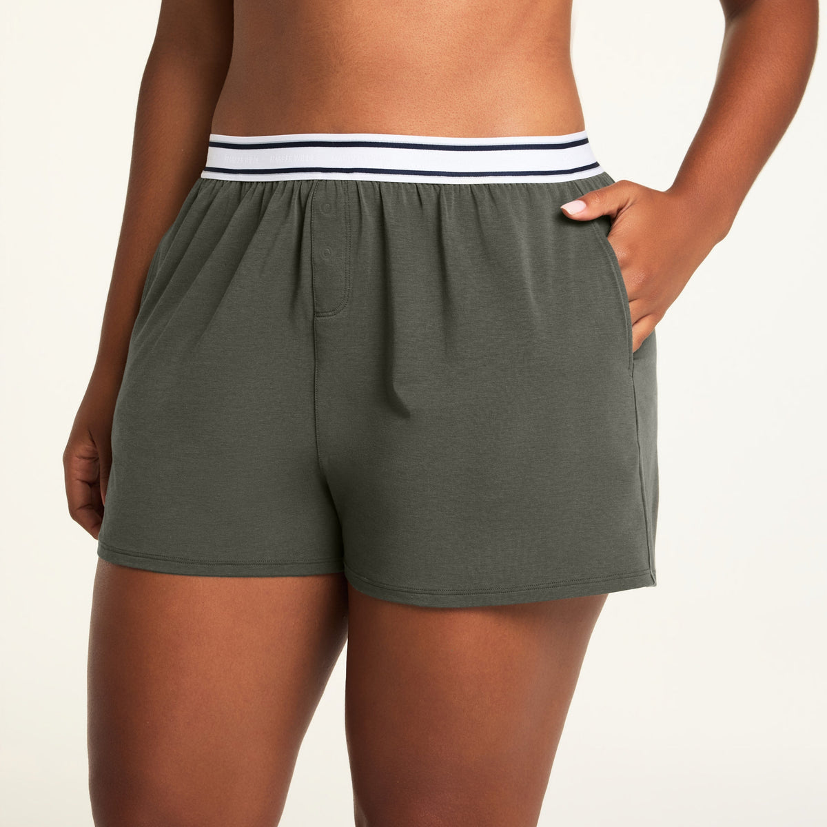 Cloud Cotton Shorts - Olive