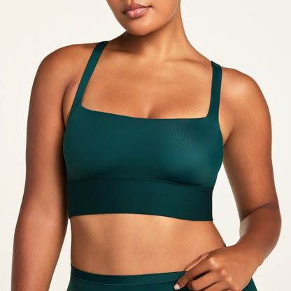 Bliss Square Neck Bralette - Pine