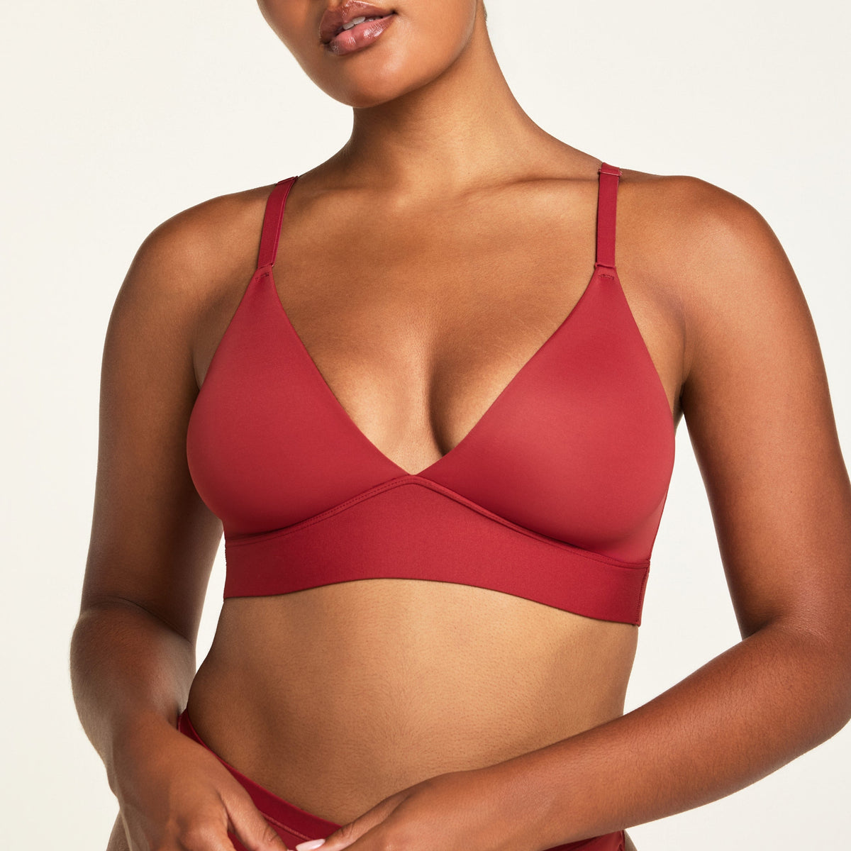 Bliss Triangle Bralette - Ruby