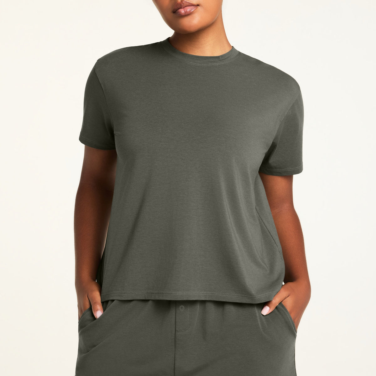 Cloud Cotton T-Shirt - Olive