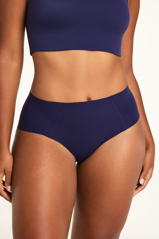 Invisible No Show Highwaist Brief - Noir