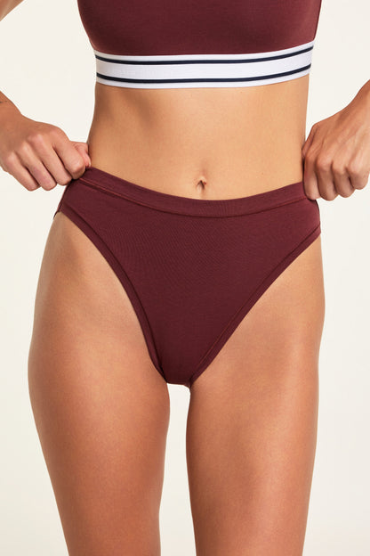 Cloud Cotton French Cut Brief - Cabernet