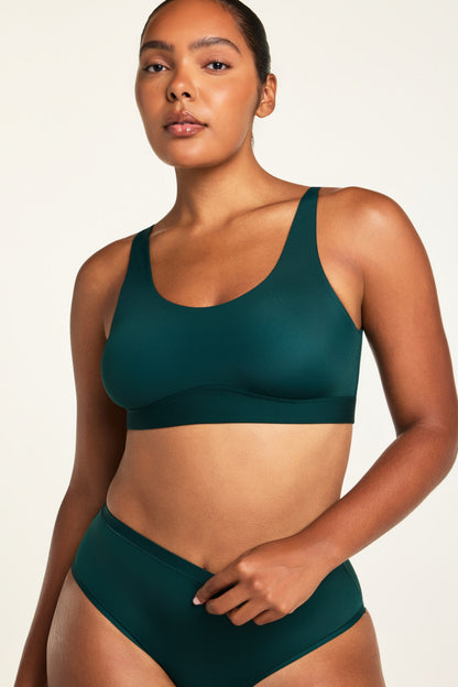 Bliss Scoop Bralette - Pine