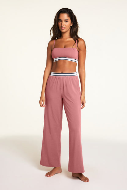 Cloud Cotton Pant - Winter Rose