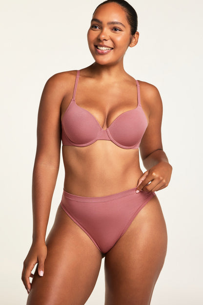 Cloud Cotton French Cut Brief - Winter Rose