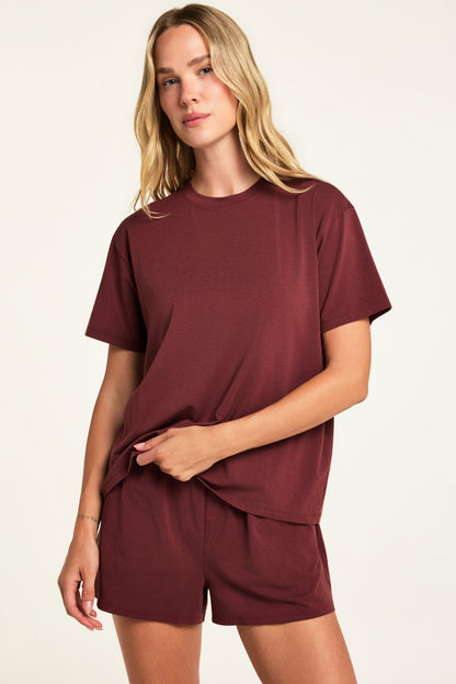 Cloud Cotton T-Shirt - Cabernet