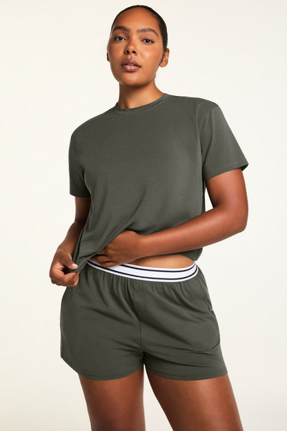 Cloud Cotton T-Shirt - Olive