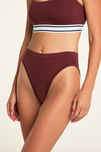 Cloud Cotton French Cut Brief - Cabernet
