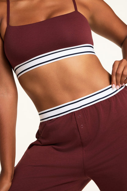 Cloud Cotton Pant - Cabernet