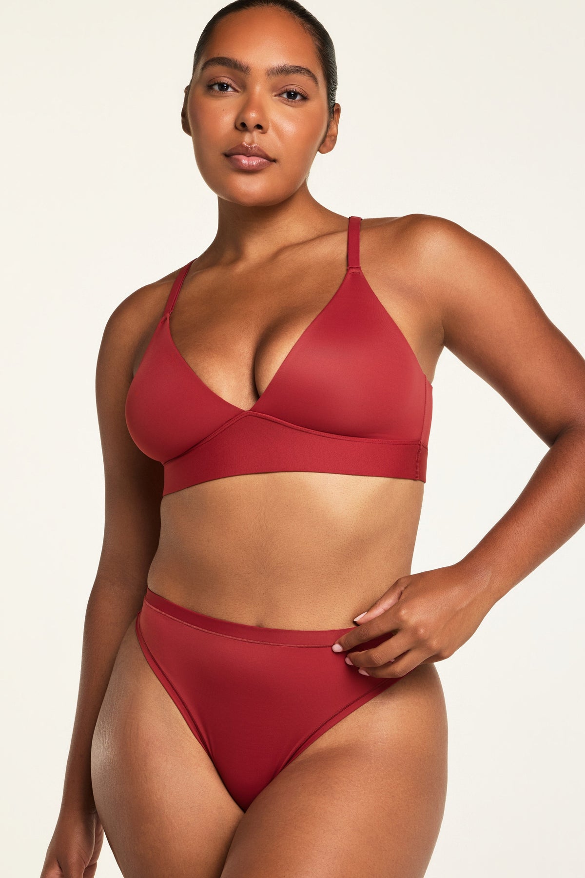 Bliss Triangle Bralette - Ruby