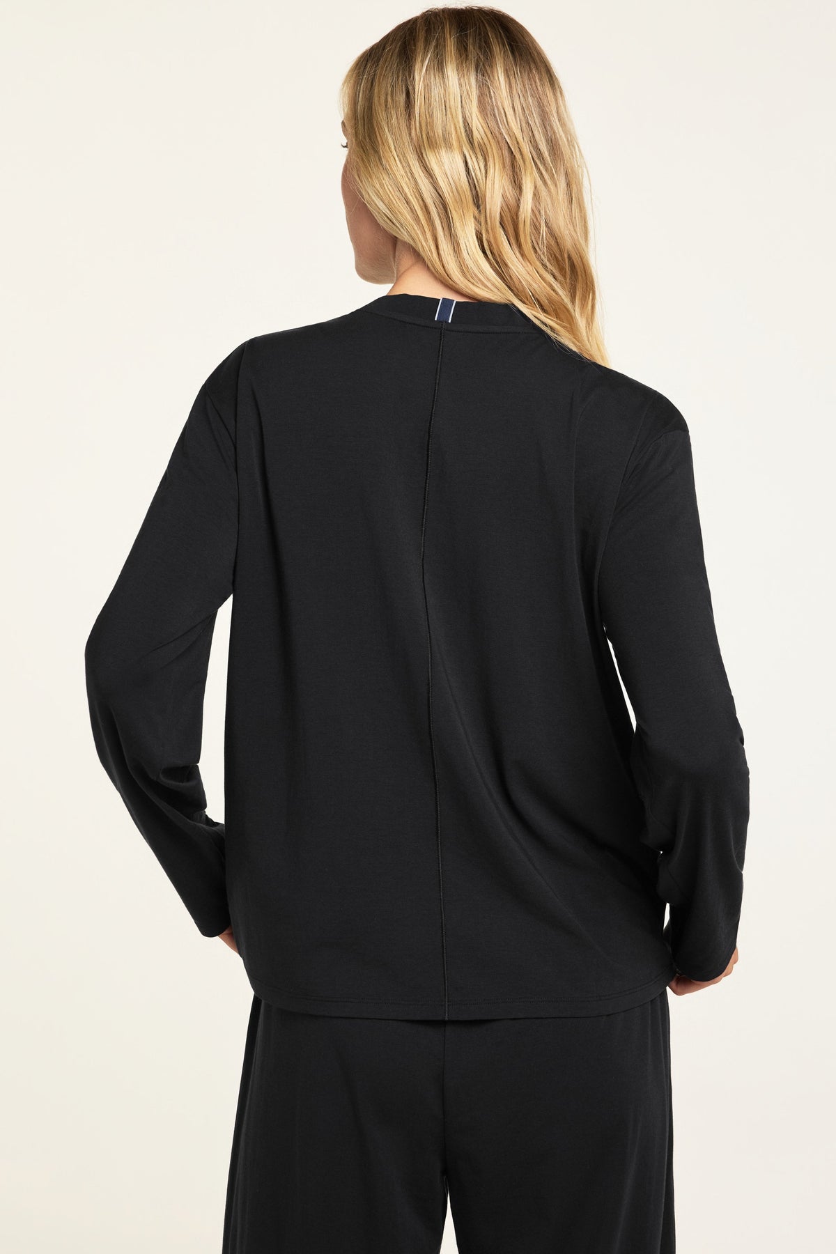 Cloud Cotton Long Sleeve T-Shirt - Black