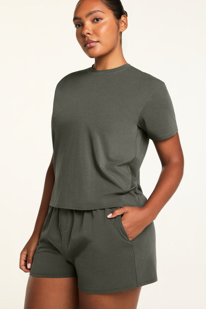 Cloud Cotton T-Shirt - Olive
