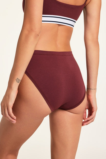 Cloud Cotton French Cut Brief - Cabernet