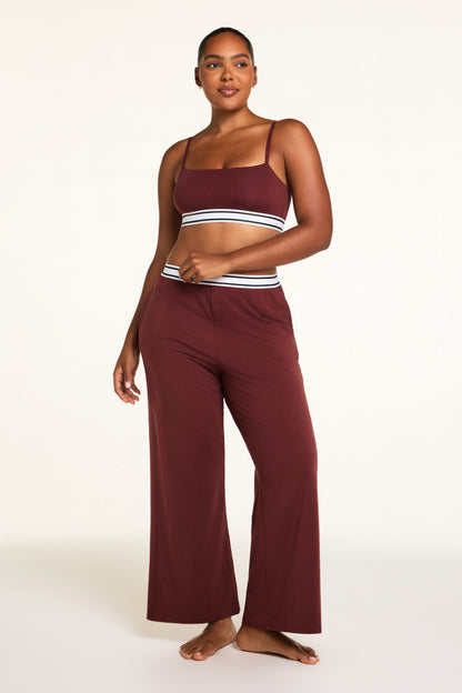 Cloud Cotton Pant - Cabernet