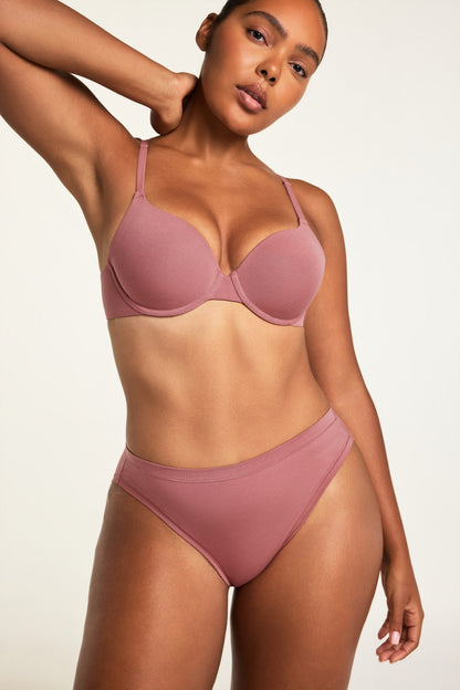 Cloud Cotton French Cut Brief - Winter Rose