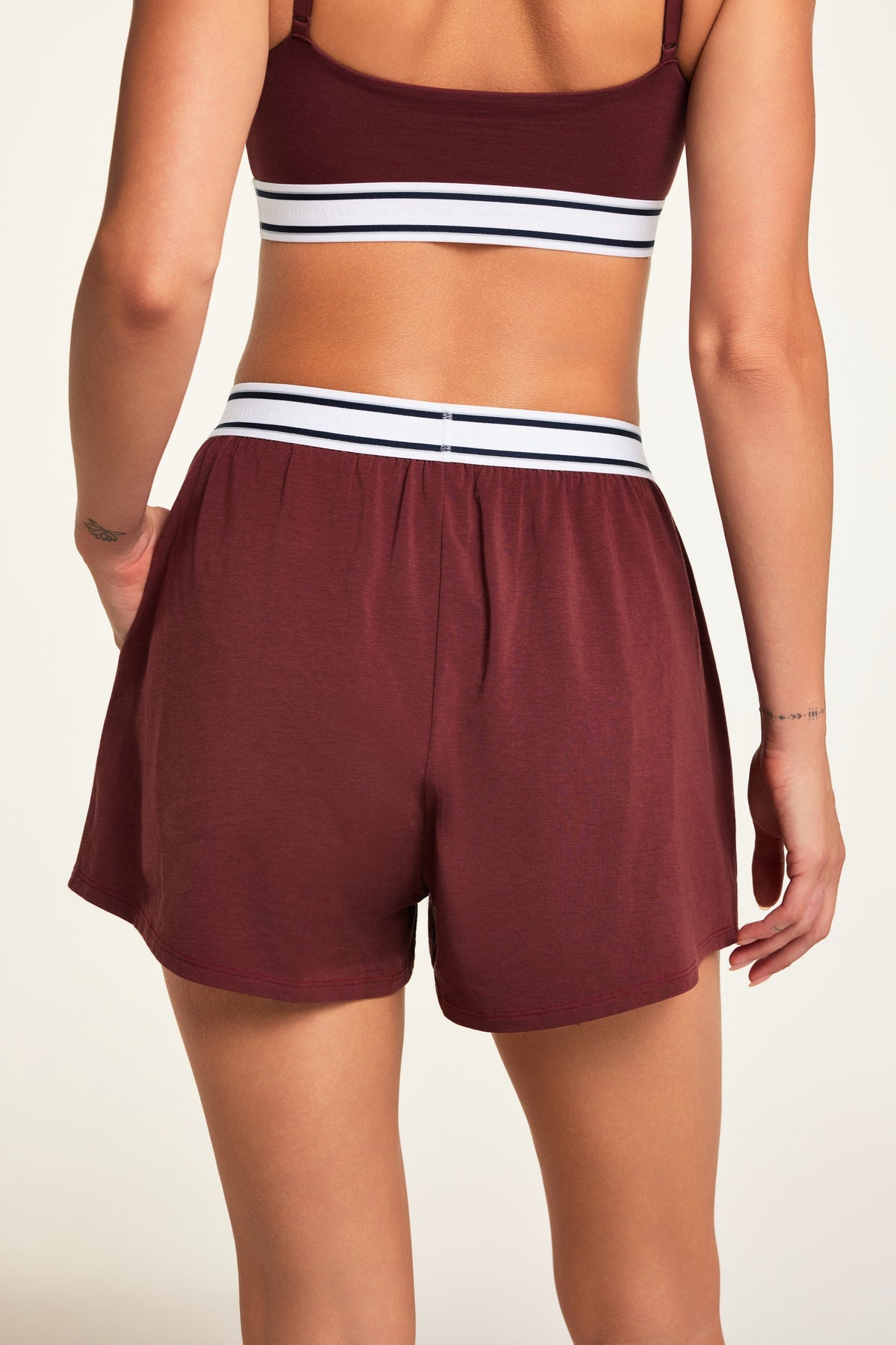Cloud Cotton Shorts - Cabernet