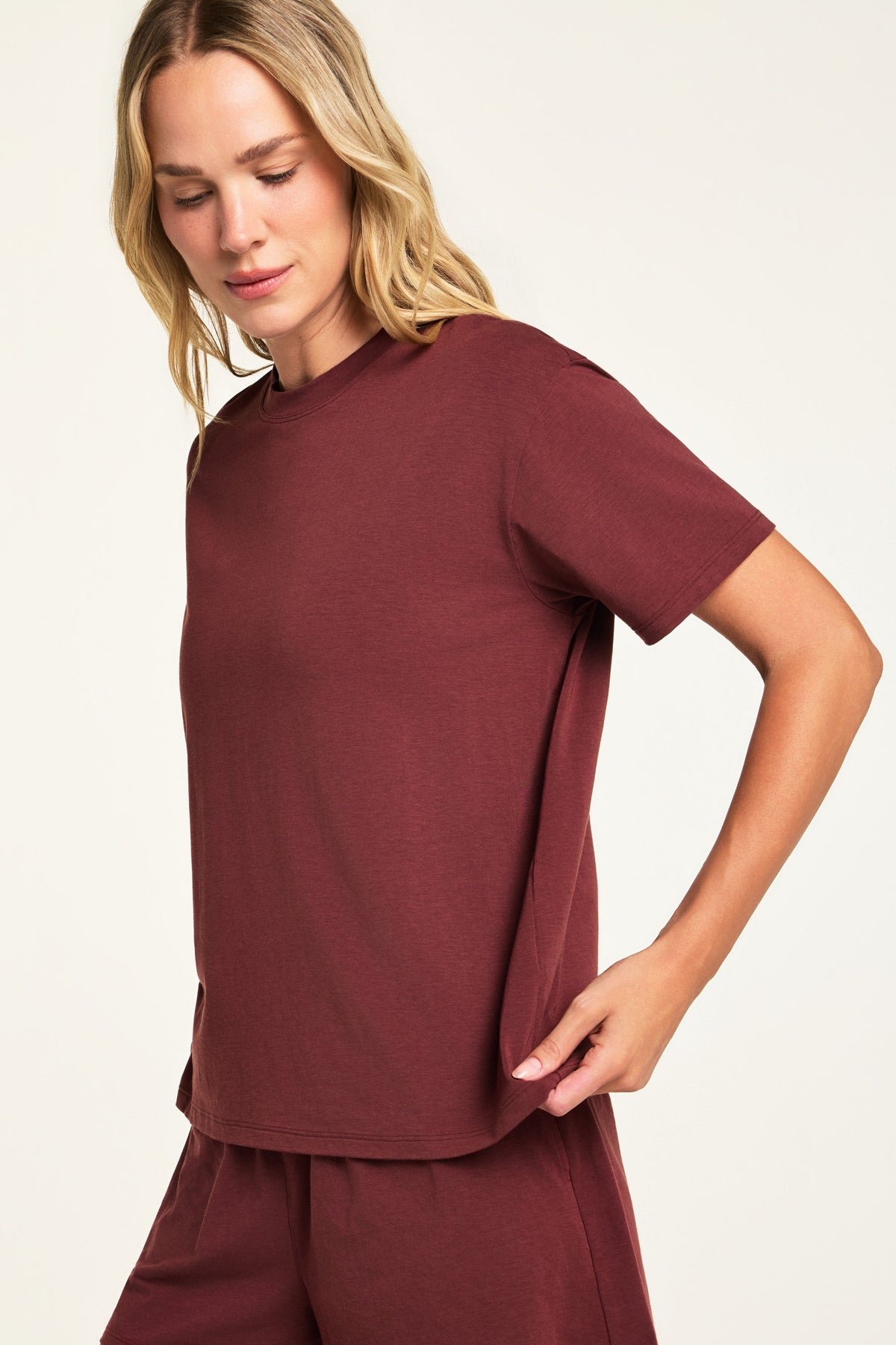 Cloud Cotton T-Shirt - Cabernet
