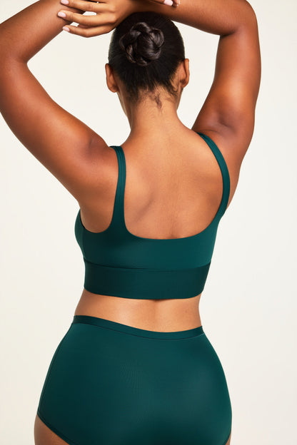 Bliss Square Neck Bralette - Pine