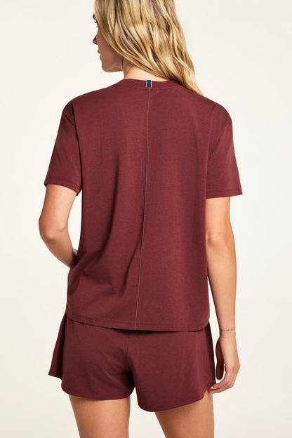 Cloud Cotton T-Shirt - Cabernet