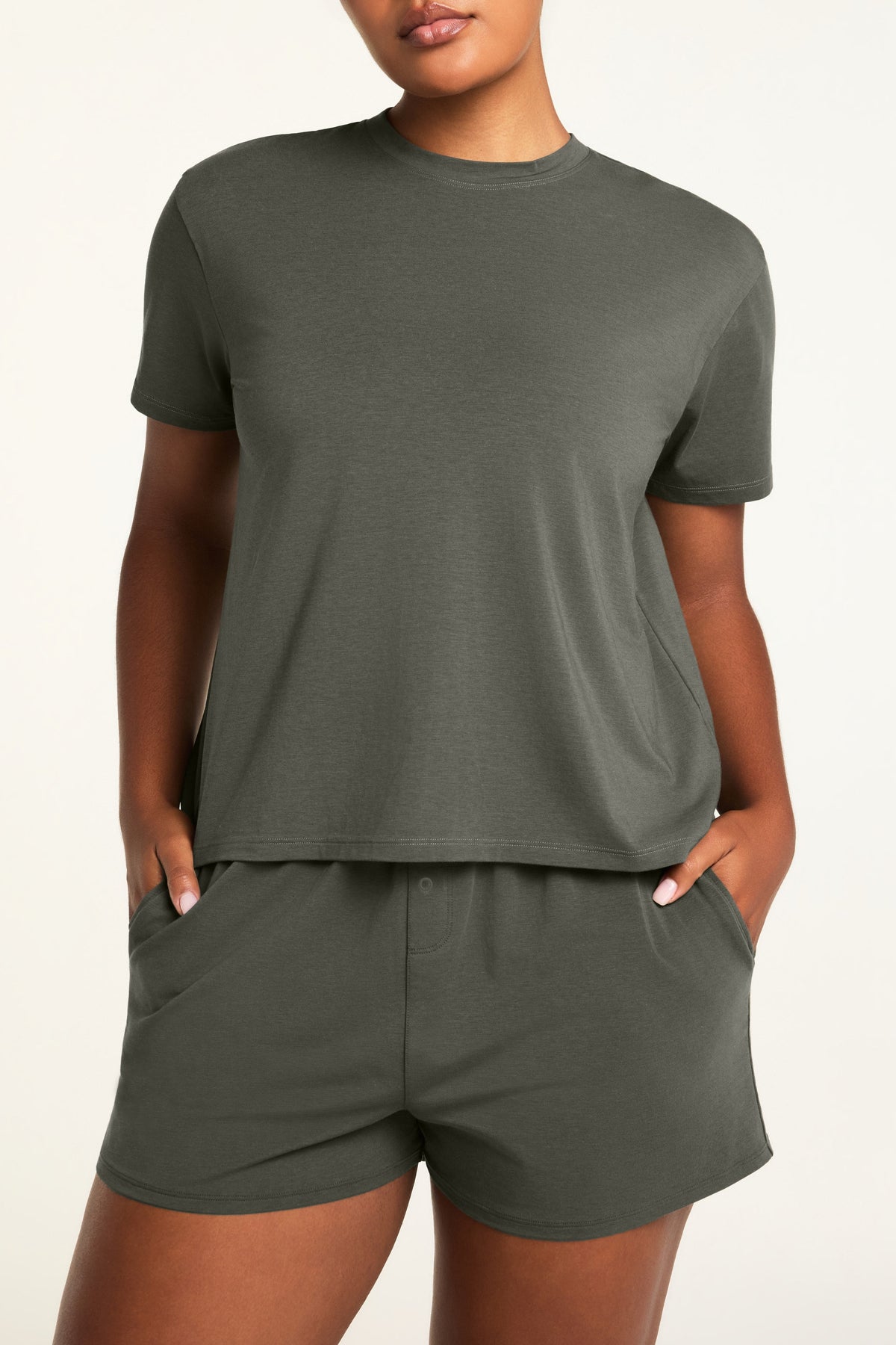 Cloud Cotton T-Shirt - Olive