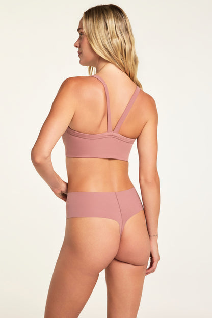 Invisible No Show Highwaist Thong - Plum