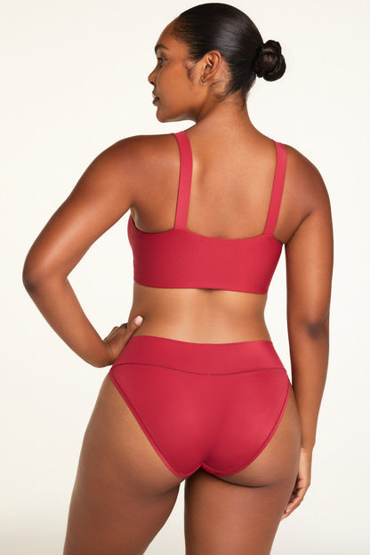 Bliss Low Rise Bikini - Ruby