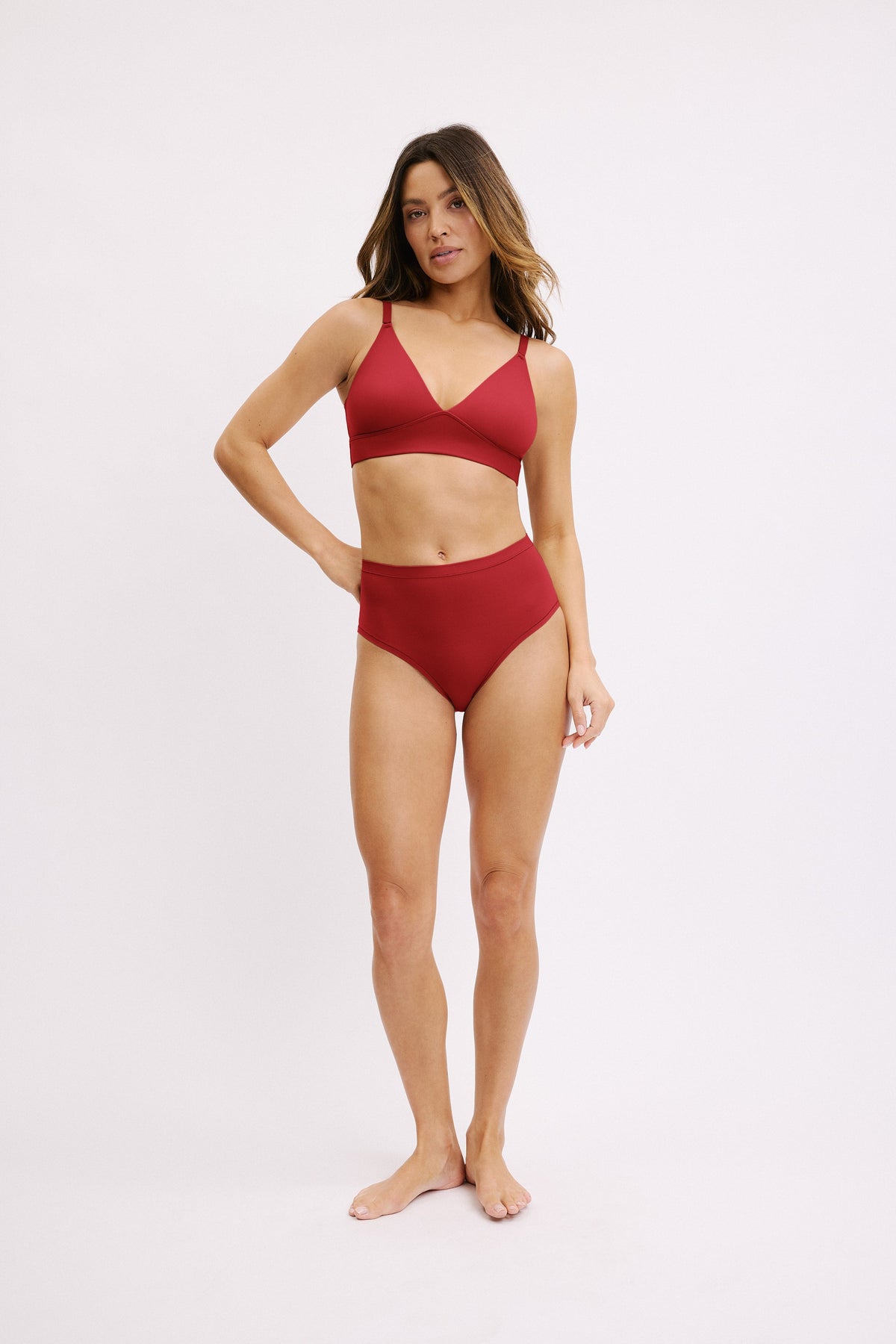 Bliss Highwaist Brief - Ruby