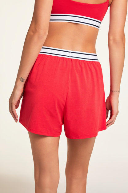 Cloud Cotton Shorts - Cherry