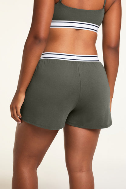 Cloud Cotton Shorts - Olive