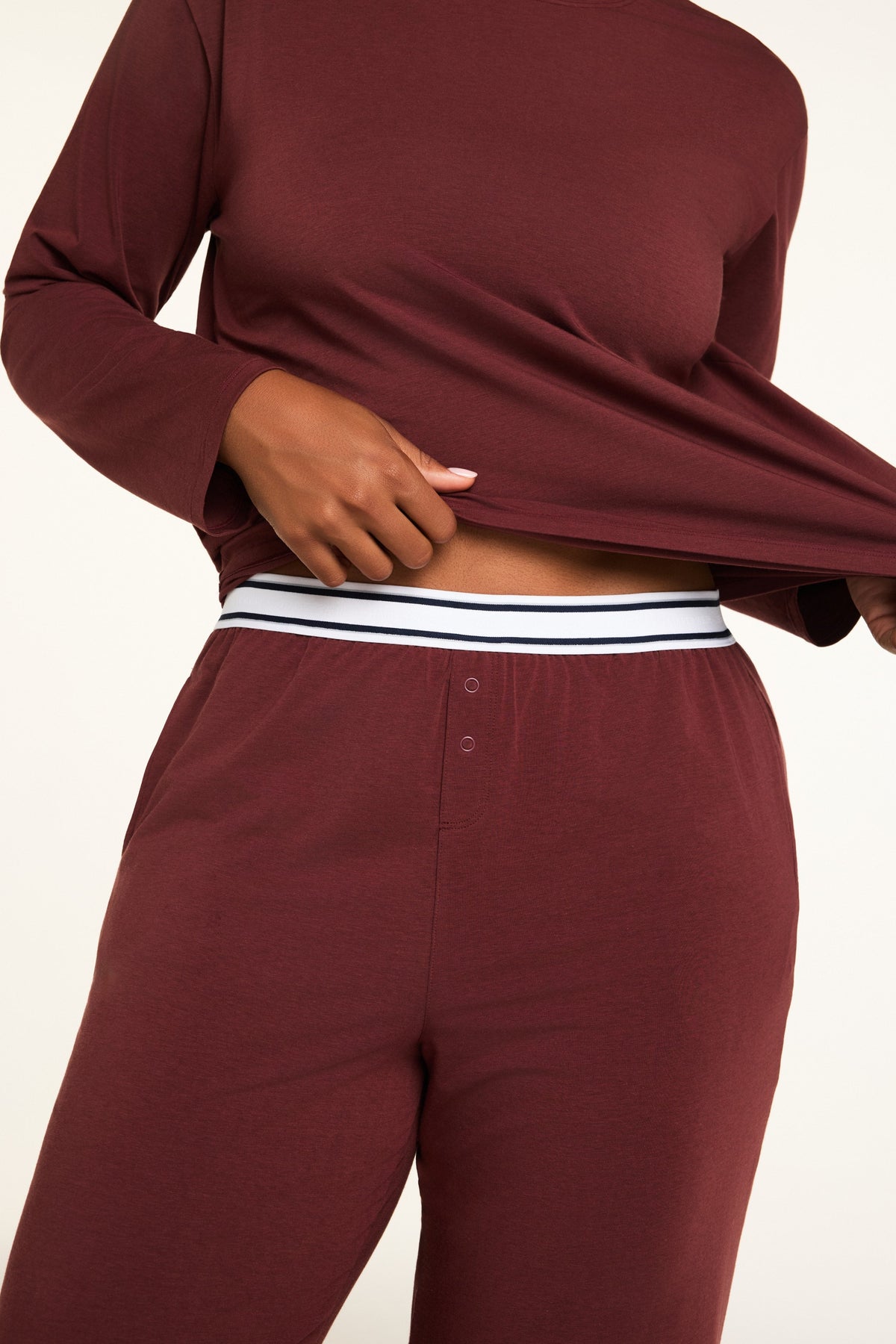 Cloud Cotton Pant - Cabernet