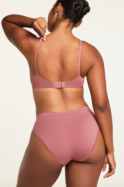 Cloud Cotton French Cut Brief - Winter Rose