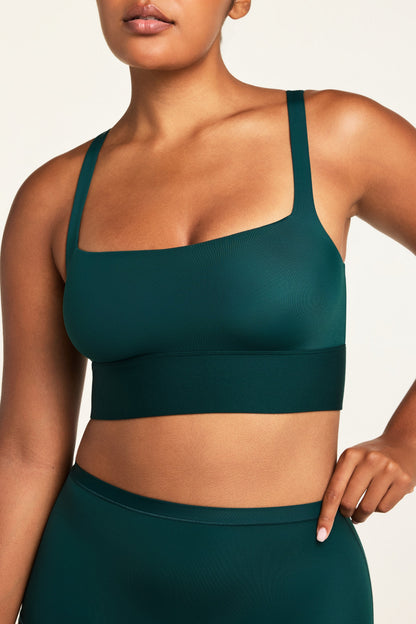 Bliss Square Neck Bralette - Pine