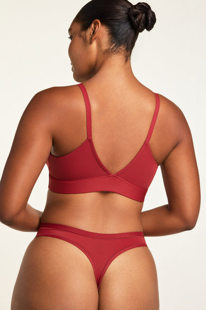 Bliss Triangle Bralette - Ruby