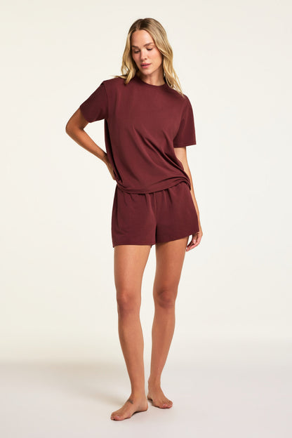 Cloud Cotton T-Shirt - Cabernet