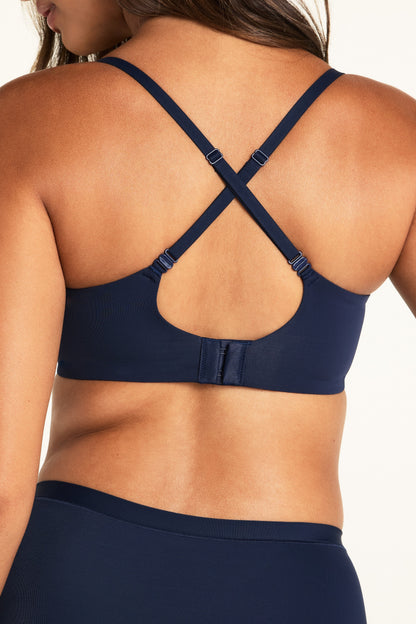 Base Balconette Bra - Navy