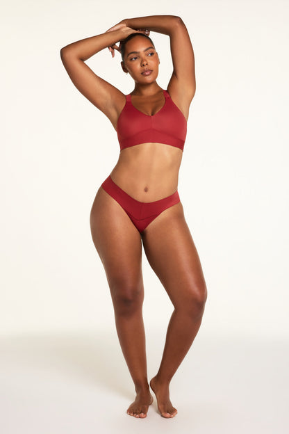 Bliss Low Rise Bikini - Ruby