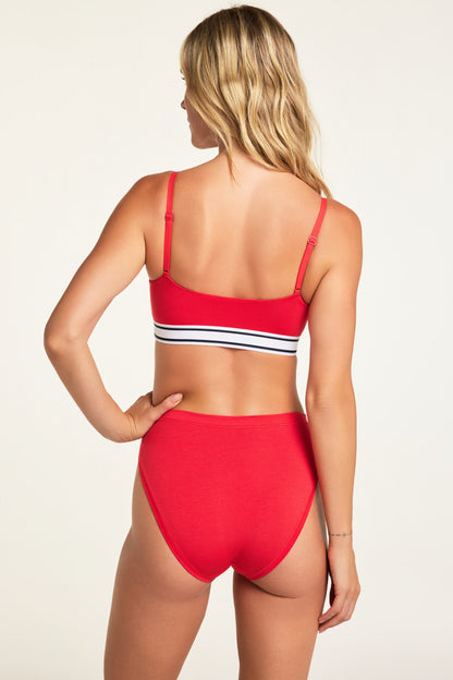Cloud Cotton French Cut Brief - Cherry
