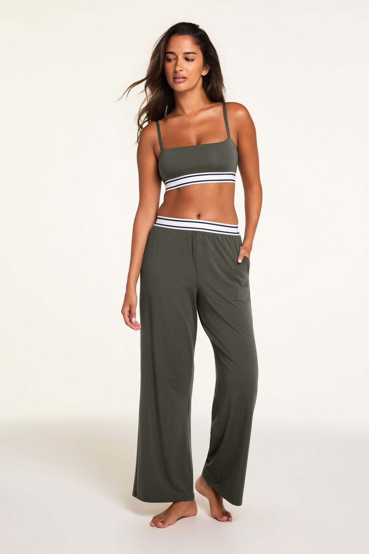 Cloud Cotton Pant - Olive