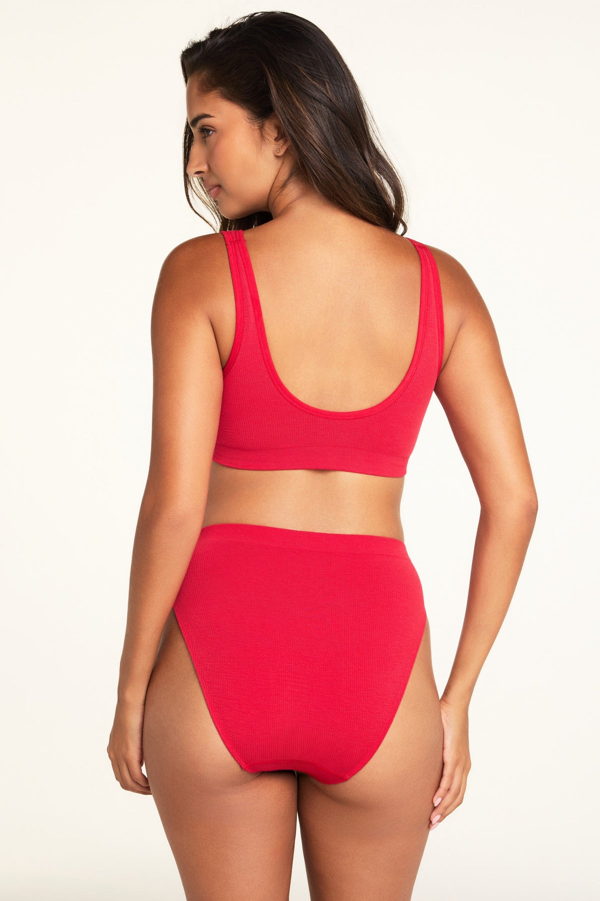 Knit Seamless French Cut Brief - Cherry