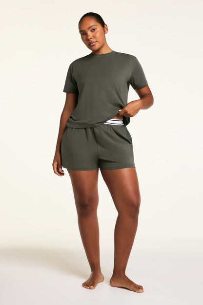 Cloud Cotton T-Shirt - Olive