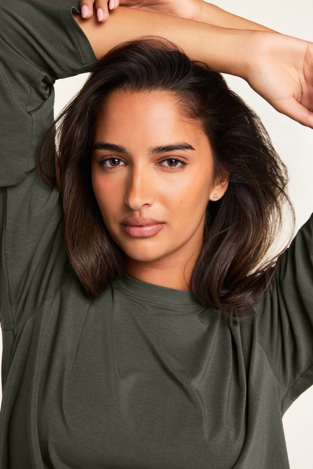 Cloud Cotton Long Sleeve T-Shirt - Olive