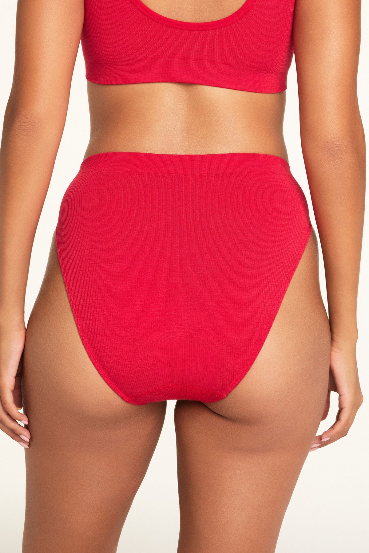 Knit Seamless French Cut Brief - Cherry