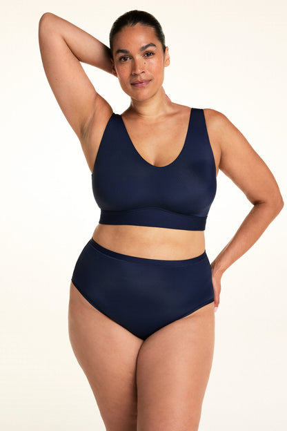 Bliss Highwaist Brief - Navy