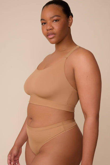Bliss Racerback Bralette - Tan