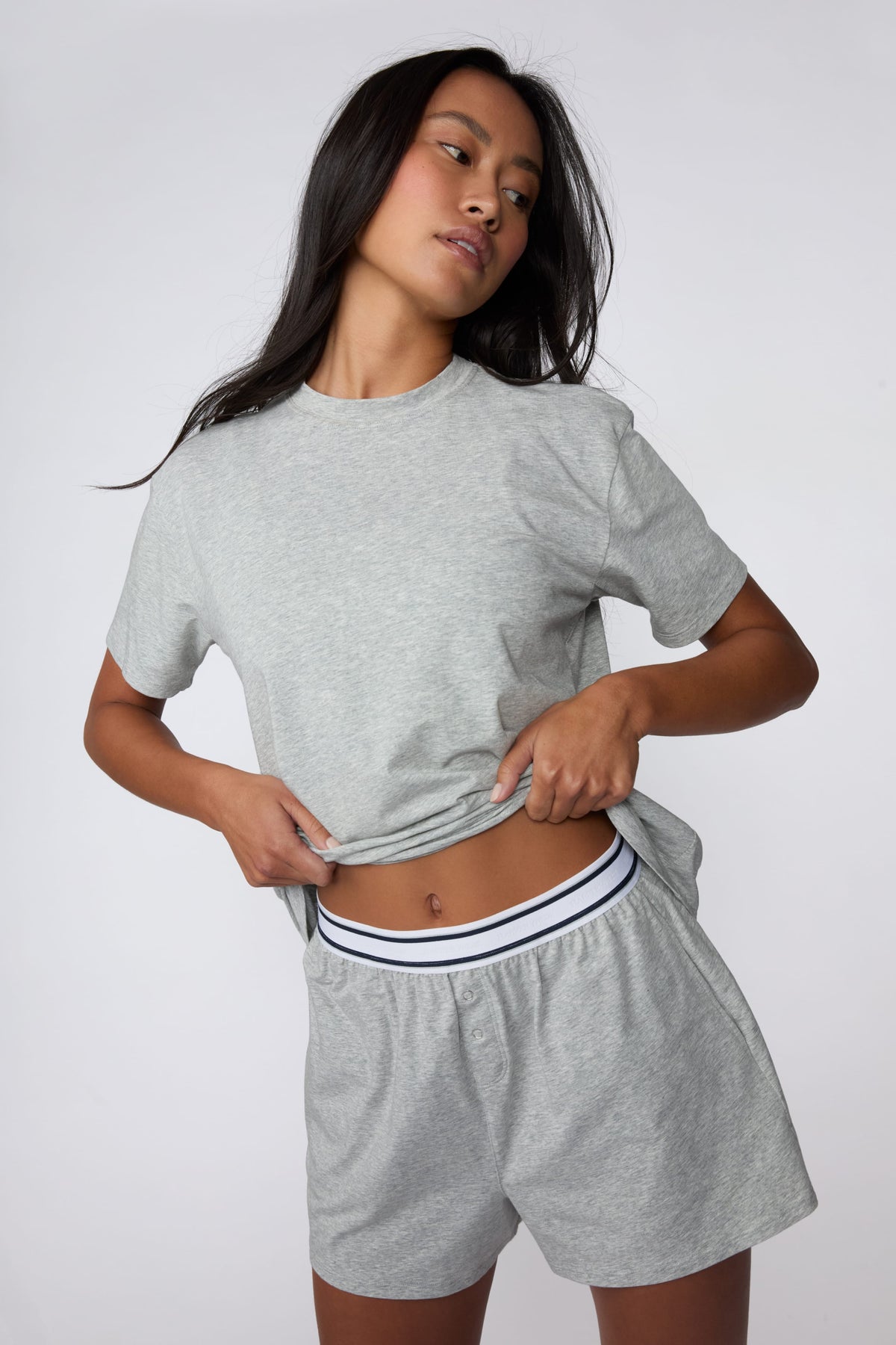 Cloud Cotton T-Shirt - Heather Grey