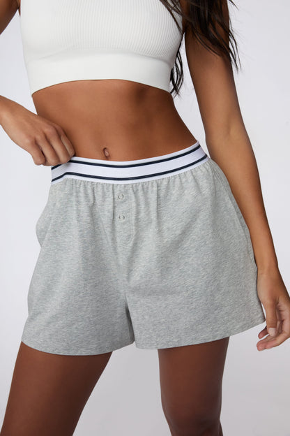Cloud Cotton Shorts - Heather Grey