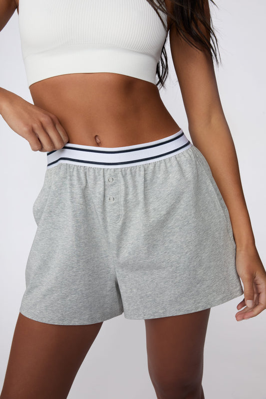 Cloud Cotton Shorts - Heather Grey