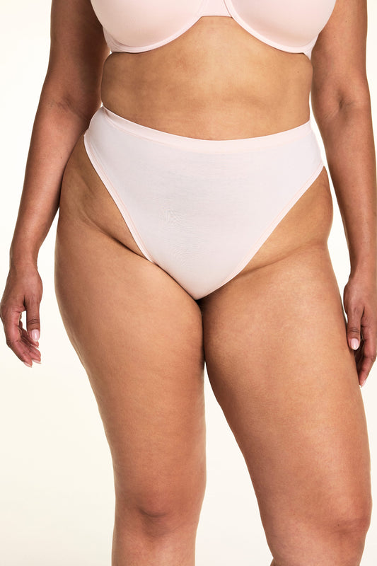 Cloud Cotton Highwaist Thong - Dogwood