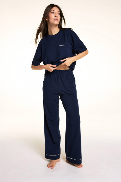 Perfect Pima Pajama Pants - Navy